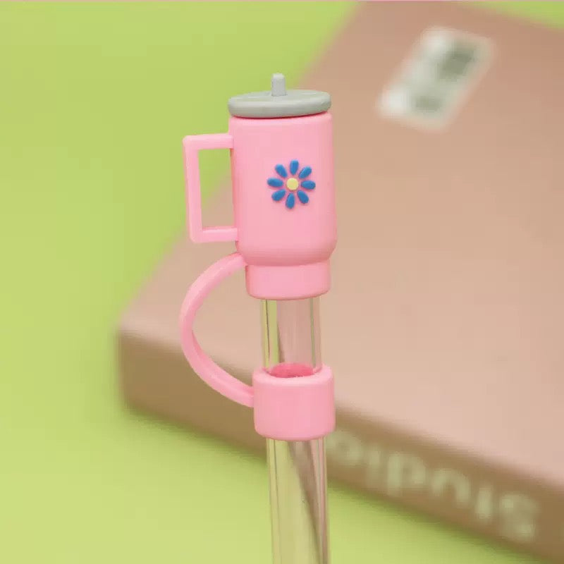 Silicone Straw Cap Charm