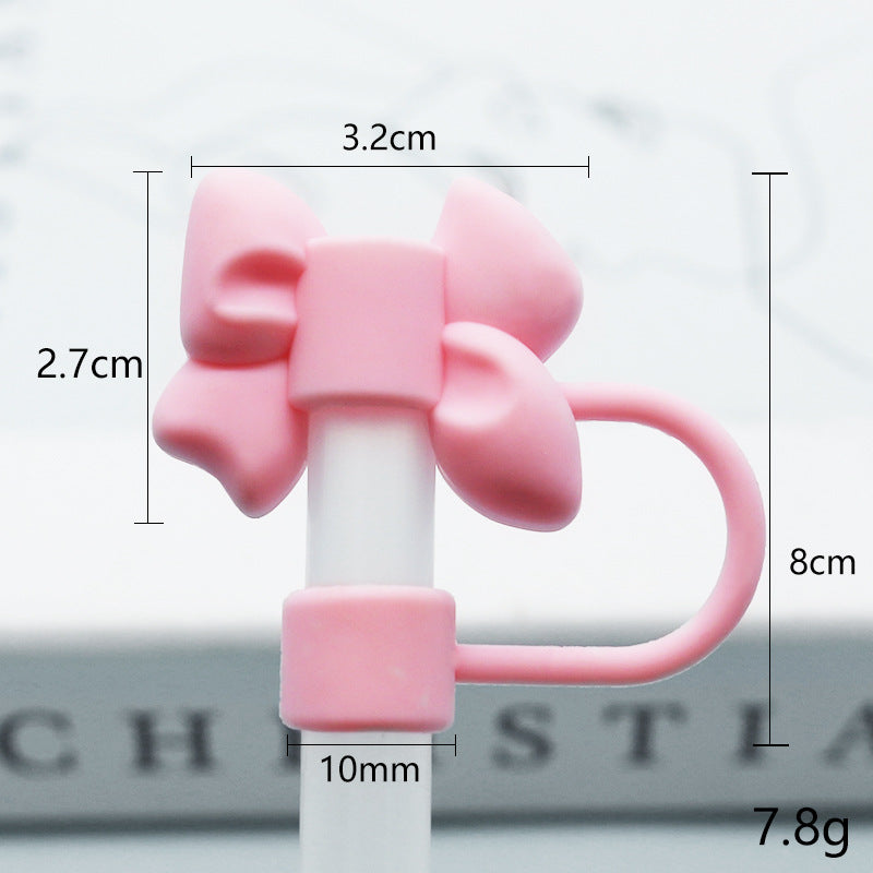 Silicone Straw Cap Charm