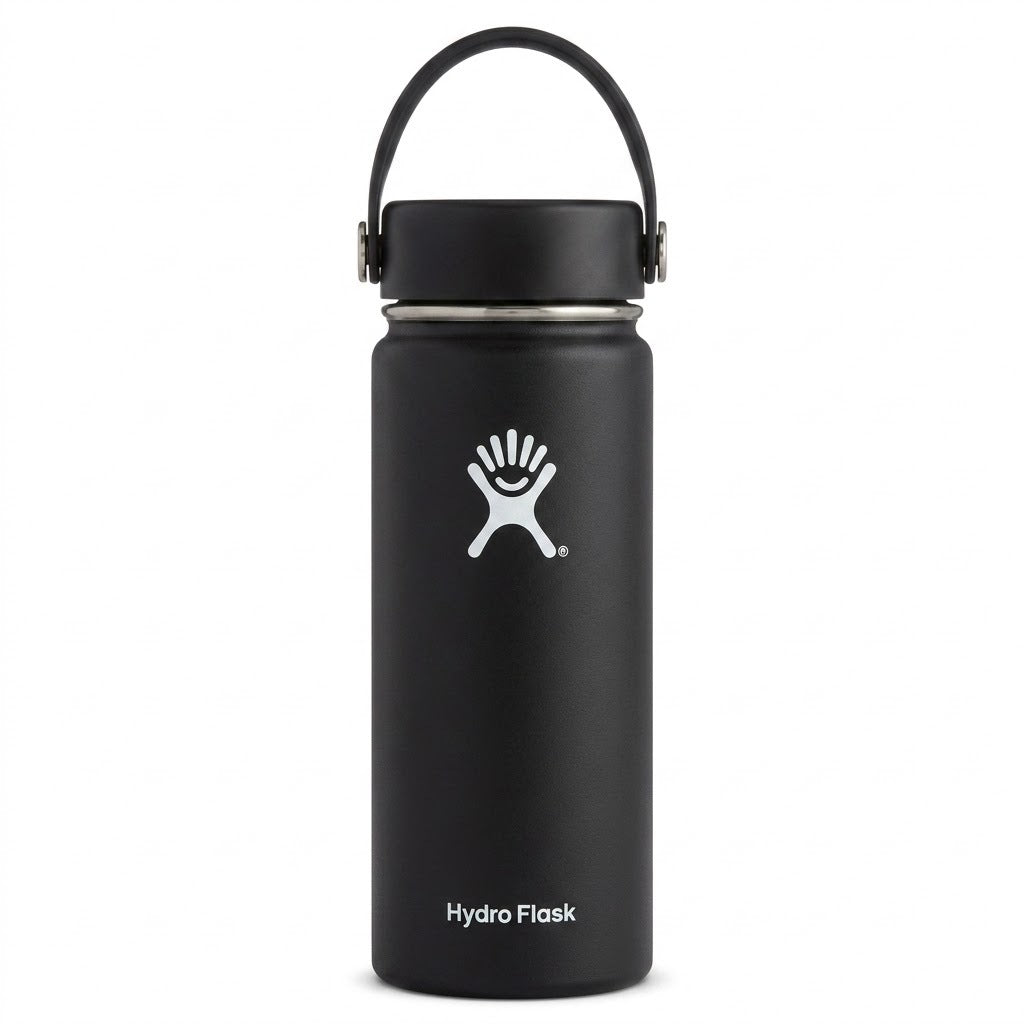18oz Wide Mouth Insulated Stainless Steel Water Bottle – Hydro Flask Style