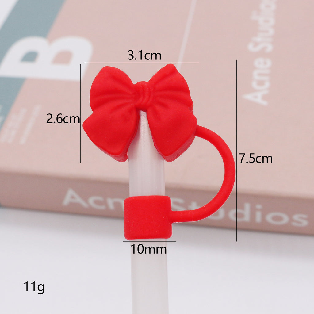 Silicone Straw Cap Charm