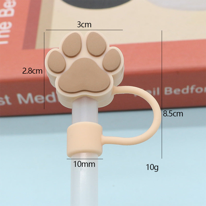 Silicone Straw Cap Charm
