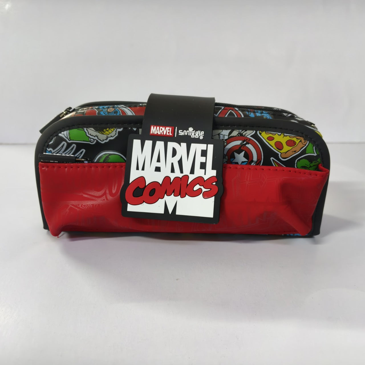 Smiggle Marvel Comics Pencil Case – Large Capacity Zipper Stationery Pouch