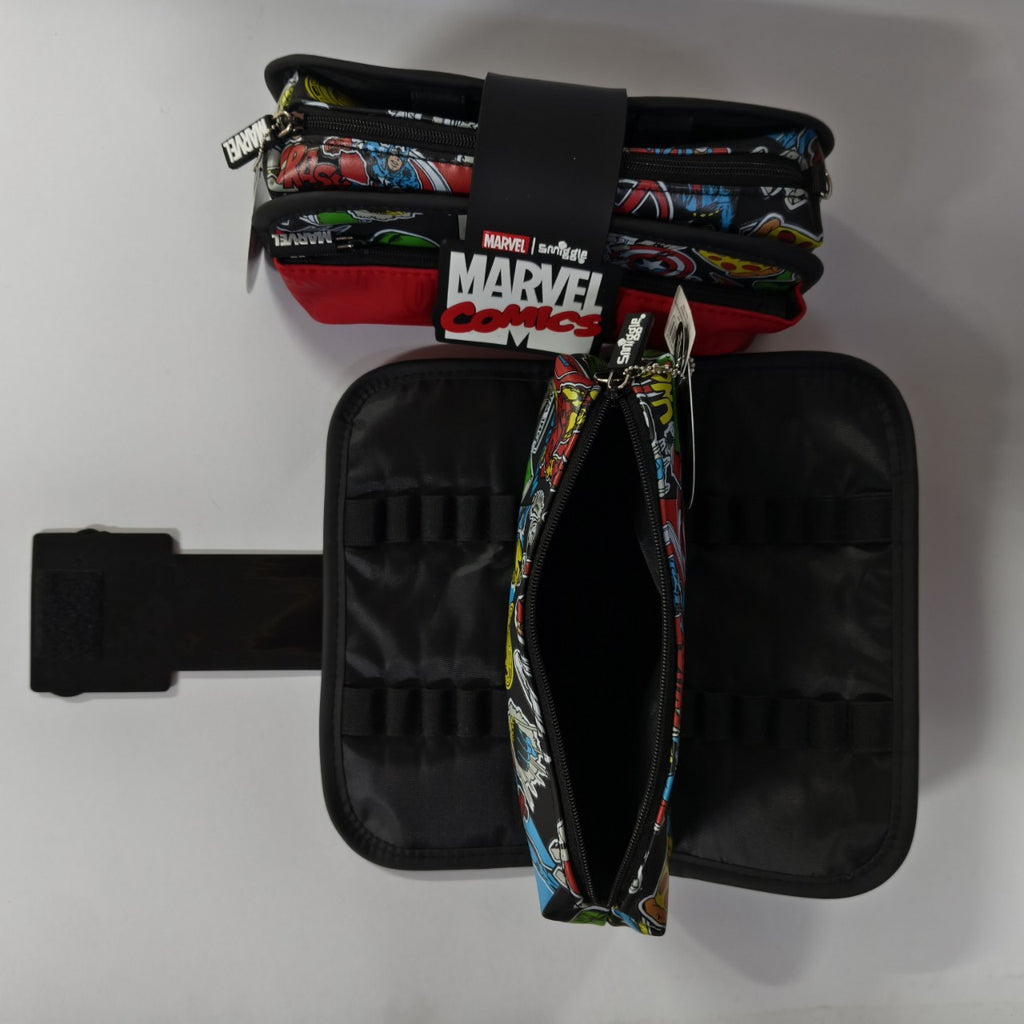 Smiggle Marvel Comics Pencil Case – Large Capacity Zipper Stationery Pouch