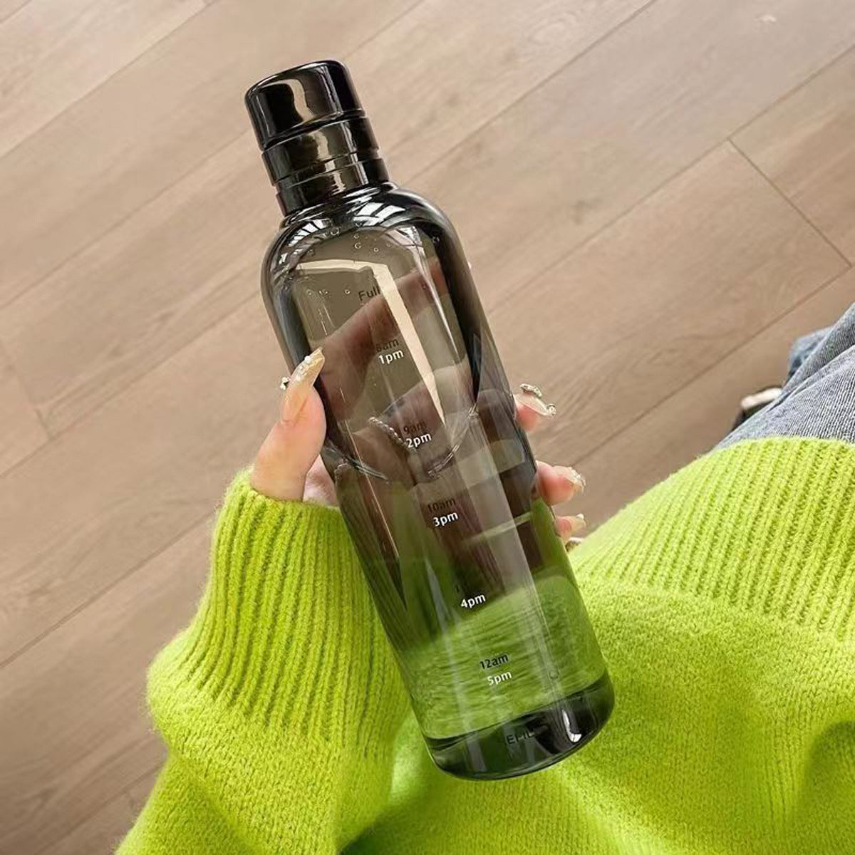 Time Marker Plastic Water Bottle- 500 ML