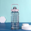 2L Motivational Water Bottle with Time Marker & Carry Handle