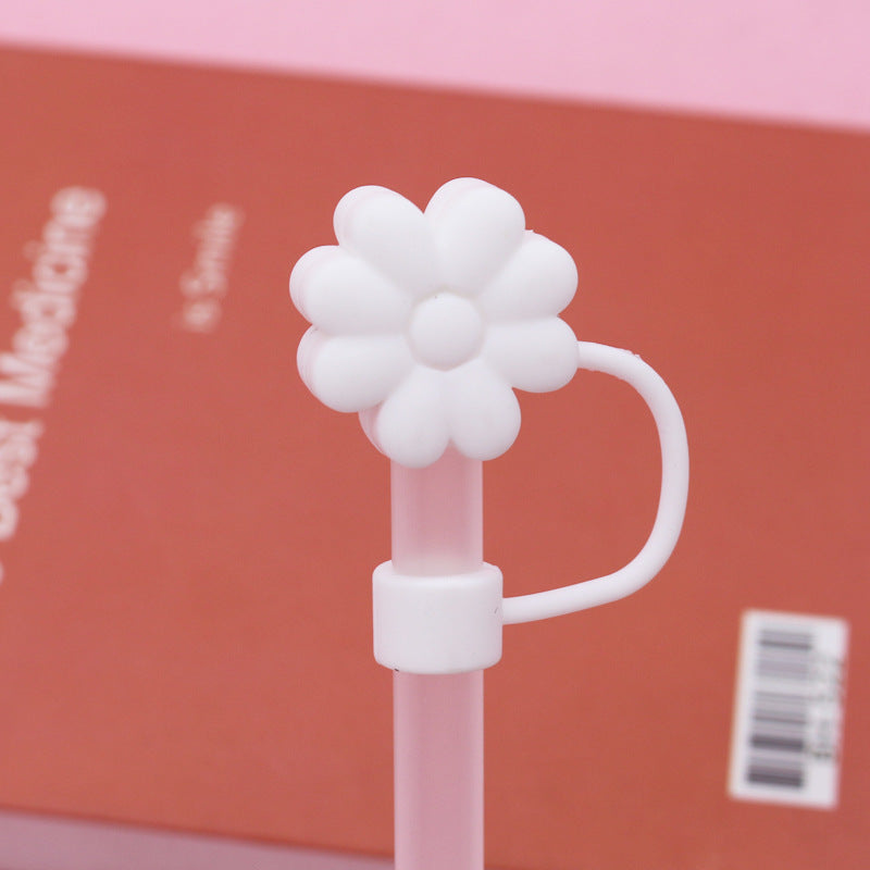 Silicone Straw Cap Charm