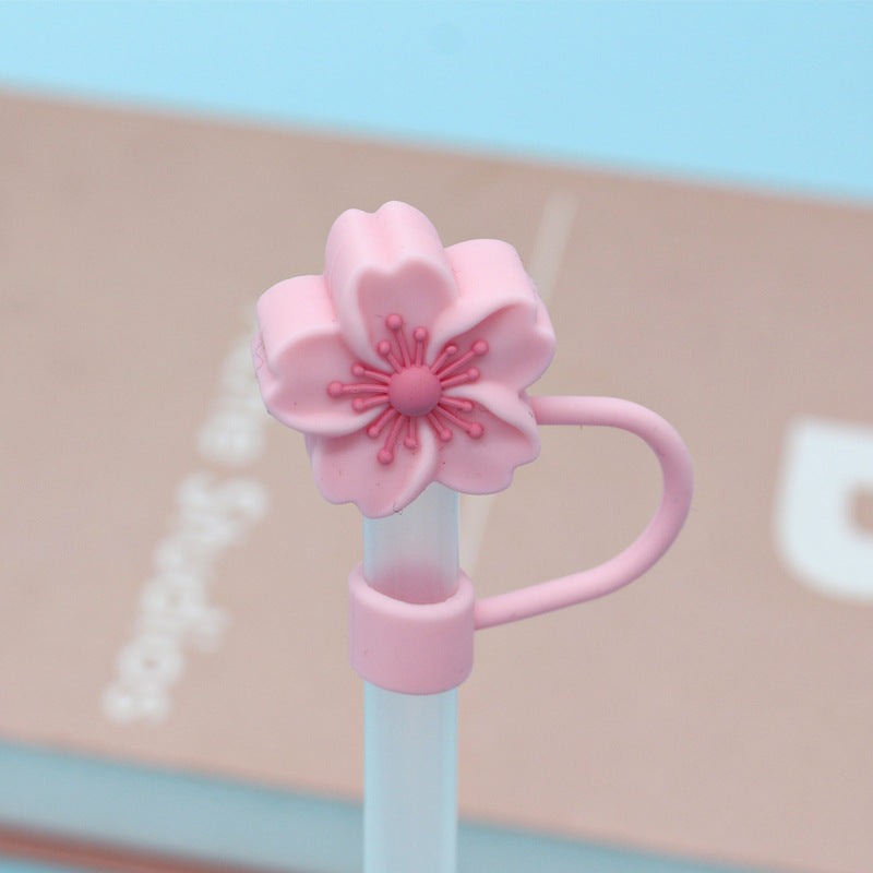 Silicone Straw Cap Charm