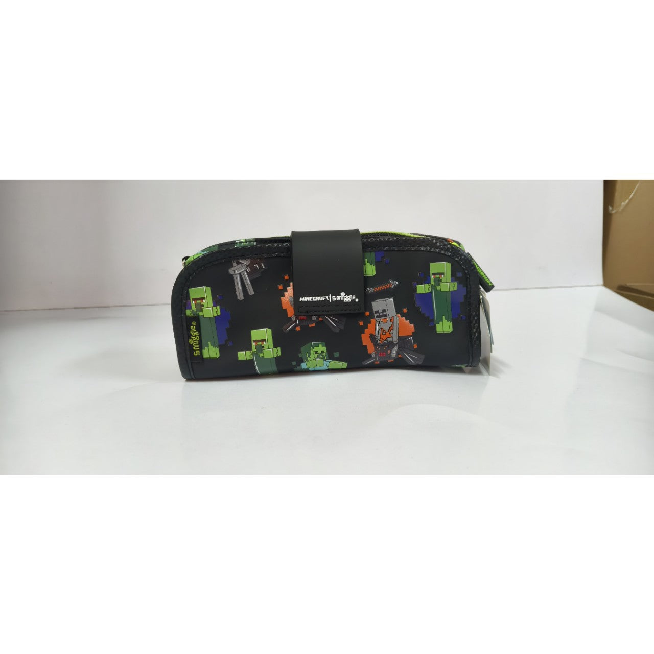 Smiggle Minecraft Creeper Multi-Compartment Pencil Case – Green Edition