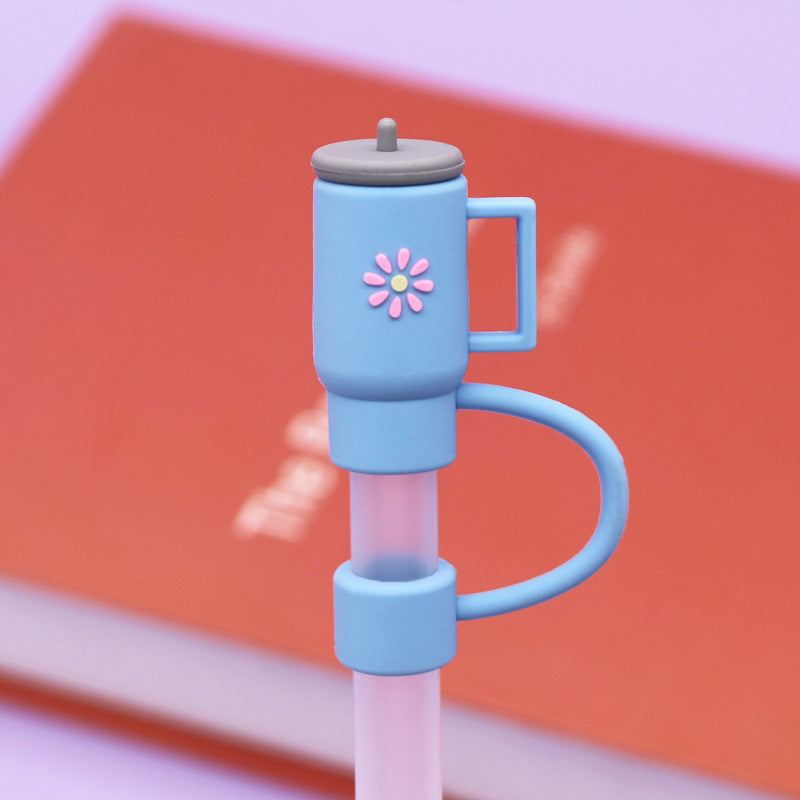 Silicone Straw Cap Charm
