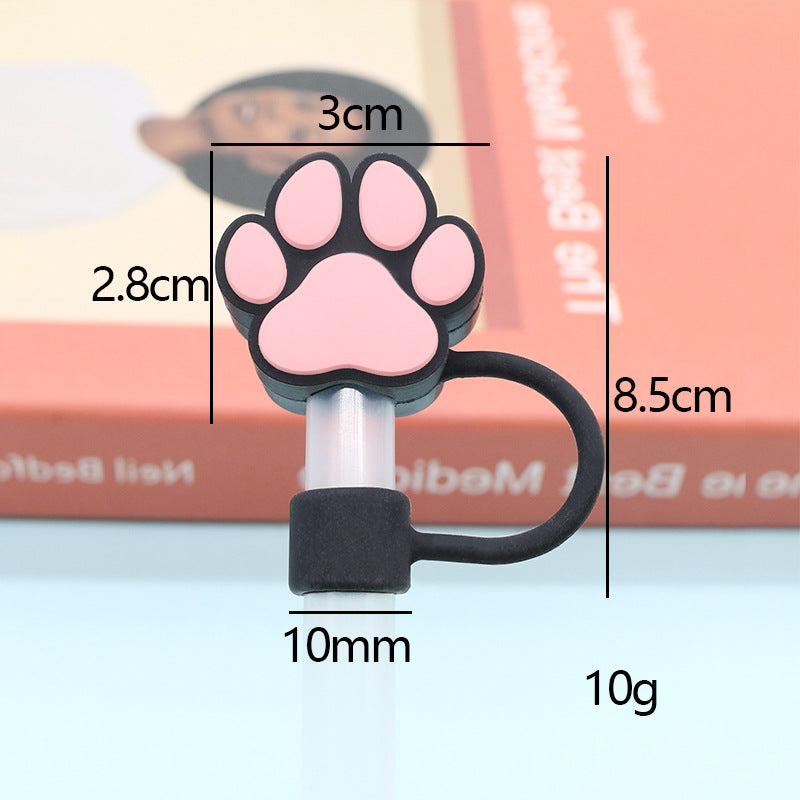 Silicone Straw Cap Charm