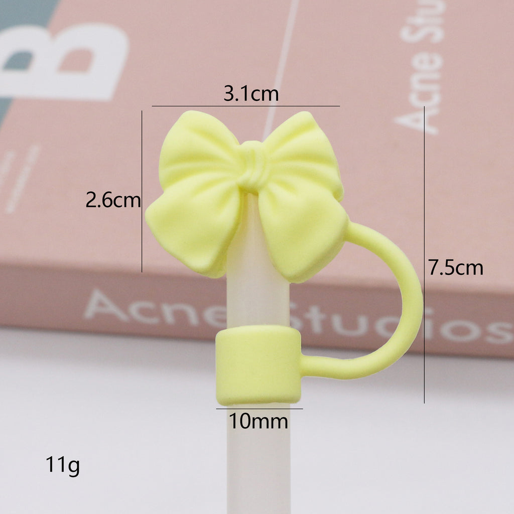 Silicone Straw Cap Charm