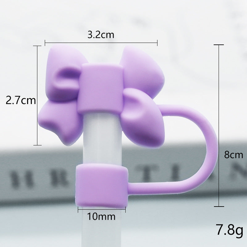Silicone Straw Cap Charm
