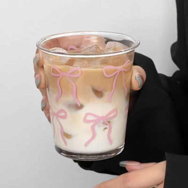Pink Bow Glass