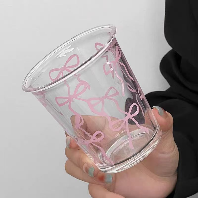 Pink Bow Glass