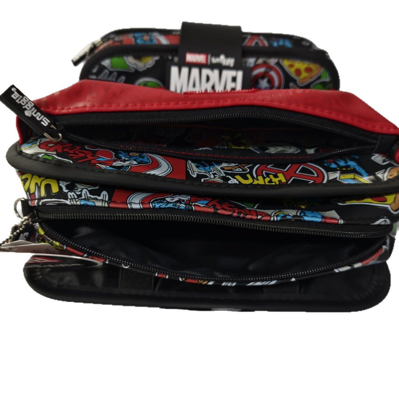 Smiggle Marvel Comics Pencil Case – Large Capacity Zipper Stationery Pouch