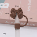 Silicone Straw Cap Charm