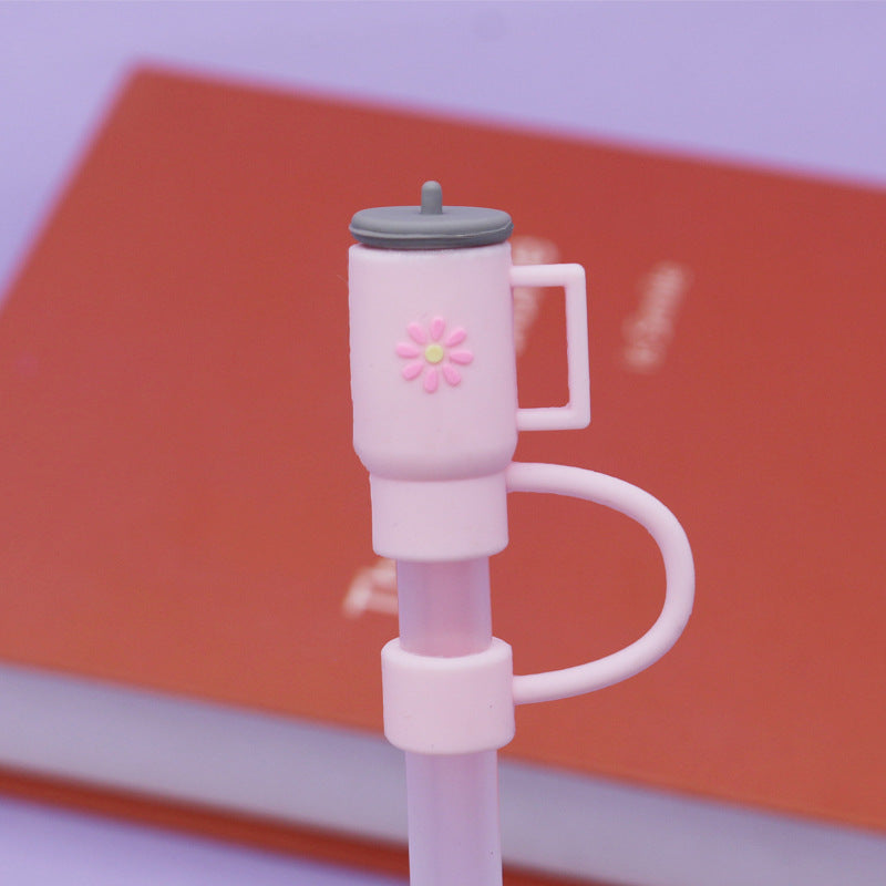 Silicone Straw Cap Charm