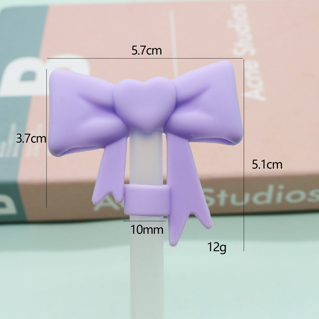 Silicone Straw Cap Charm