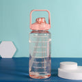 2L Motivational Water Bottle with Time Marker & Carry Handle